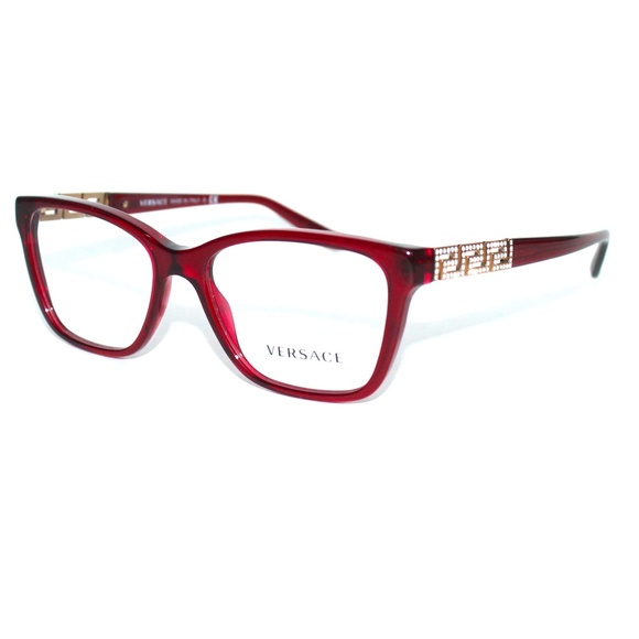 red versace eyeglasses